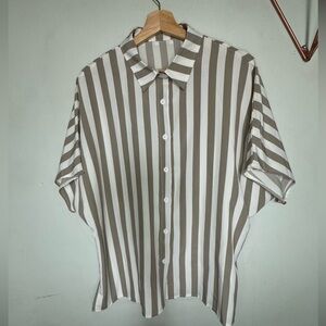 Light weight, stripped button down, SHEIN, size Large